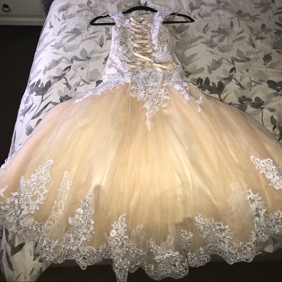 mermaid style flower girl dress